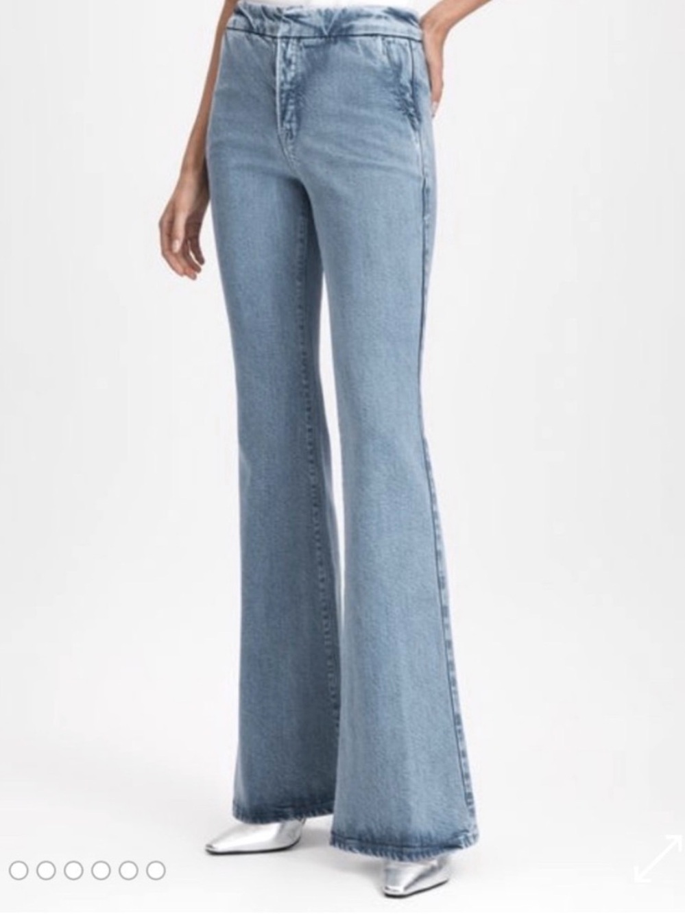 Good American Good Flare Trouser Jeans Size 20 Wide Leg NWT High Rise